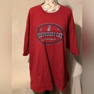 Groundhog Day Red 2XL T Shirt